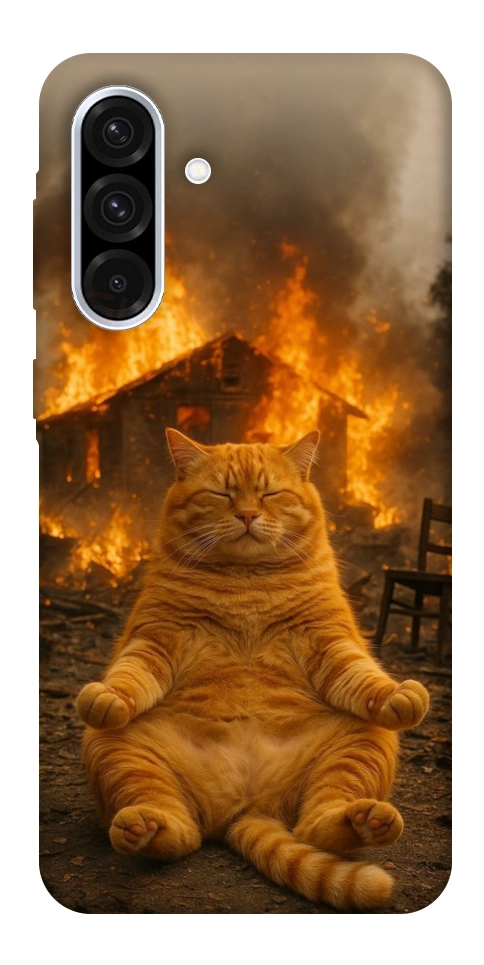 Чохол Burning cat для Galaxy A56 5G