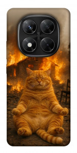 Чехол Burning cat для Xiaomi Redmi Note 14 Pro 5G
