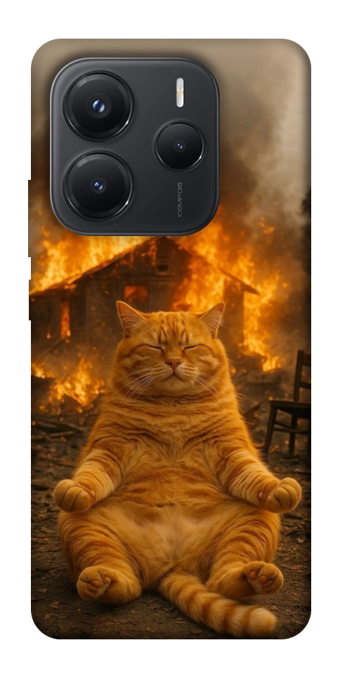 Чохол Burning cat для Xiaomi Redmi Note 14 5G