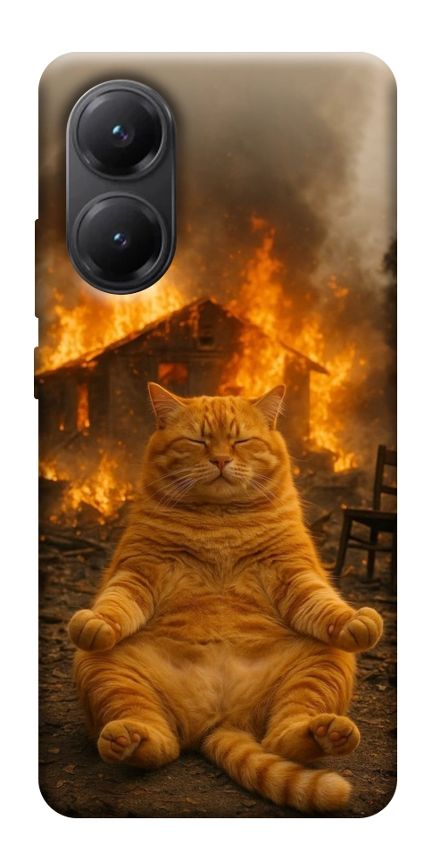 Чехол Burning cat для Xiaomi Poco X7 Pro