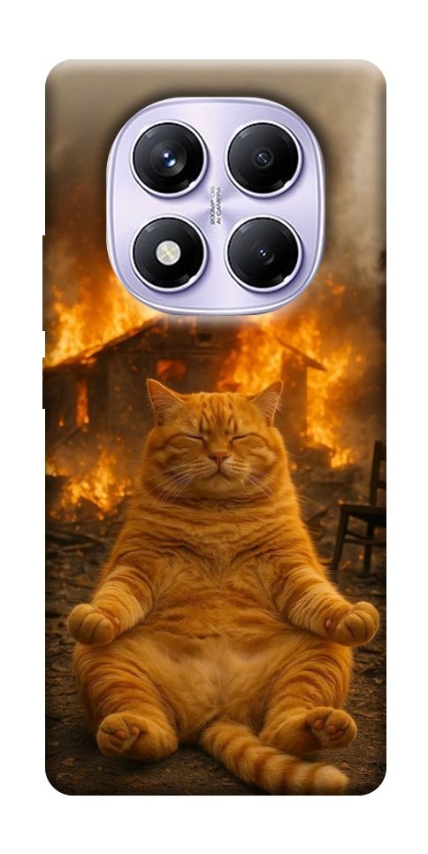 Чохол Burning cat для Xiaomi Poco X7