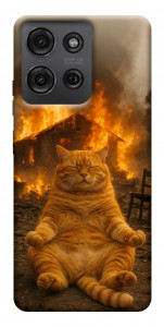 Чехол Burning cat для Motorola Moto G75 5G