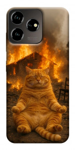 Чохол Burning cat для ZTE Blade V50 Design 4G