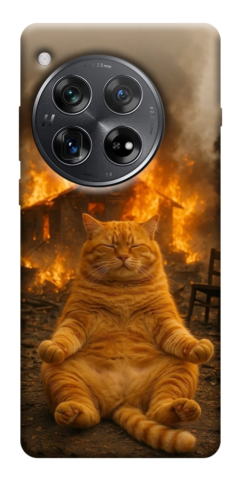 Чехол Burning cat для OnePlus 12