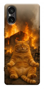 Чехол Burning cat для Sony Xperia 5 V