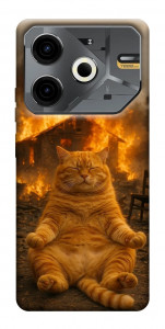 Чохол Burning cat для TECNO Pova 6 Neo (LI6)