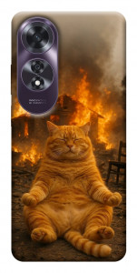Чехол Burning cat для Oppo A60 4G