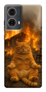 Чехол Burning cat для Motorola Moto G85