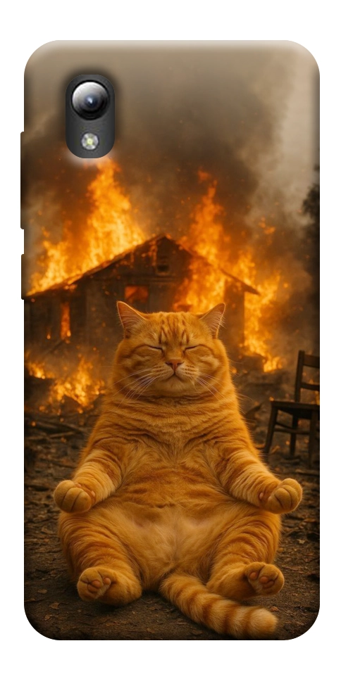 Чехол Burning cat для ZTE Blade A3 (2019)