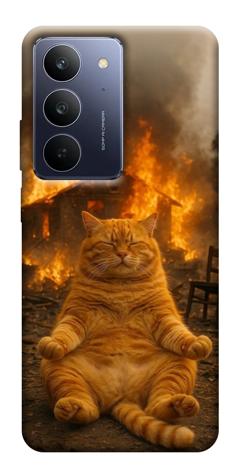 Чохол Burning cat для Realme C75x
