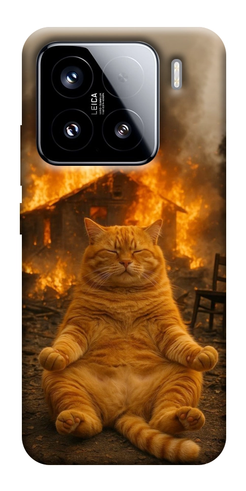 Чехол Burning cat для Xiaomi 15