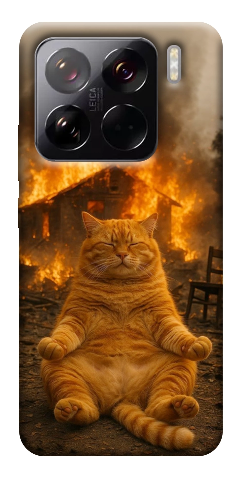 Чохол Burning cat для Xiaomi 15 Pro