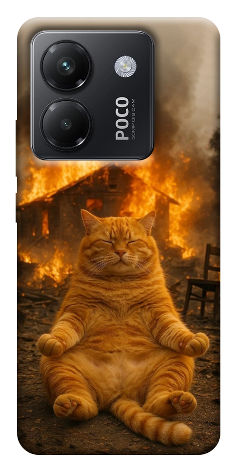 Чехол Burning cat для Xiaomi Poco M7 Pro 5G