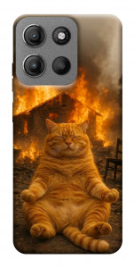 Чохол Burning cat для Motorola Moto G15 4G