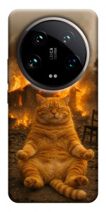 Чохол Burning cat для Xiaomi 14 Ultra
