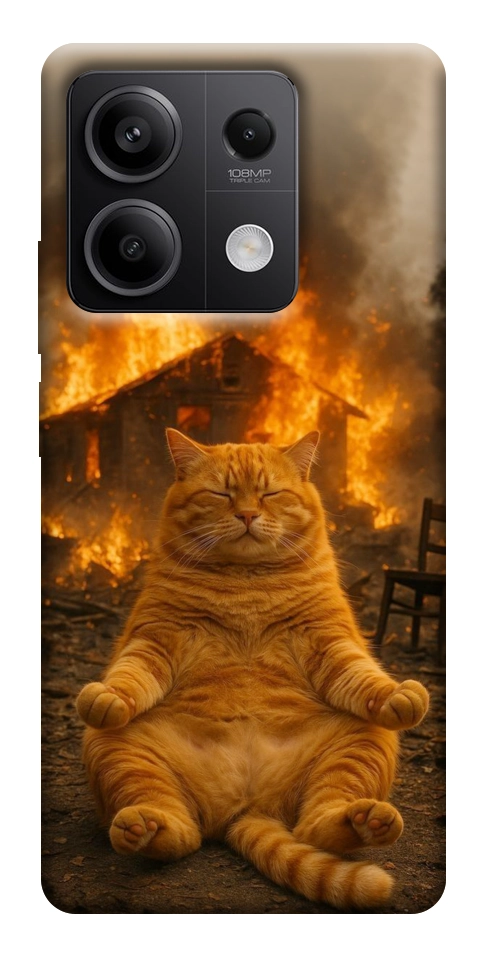 Чехол Burning cat для Xiaomi Redmi Note 13 5G
