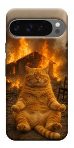 Чехол Burning cat для Google Pixel 10 Pro XL