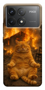 Чохол Burning cat для Xiaomi Poco F6 Pro