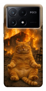 Чохол Burning cat для Xiaomi Poco X6 Pro