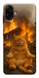Чехол Burning cat для Galaxy A07
