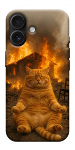 Чехол Burning cat для iPhone 17