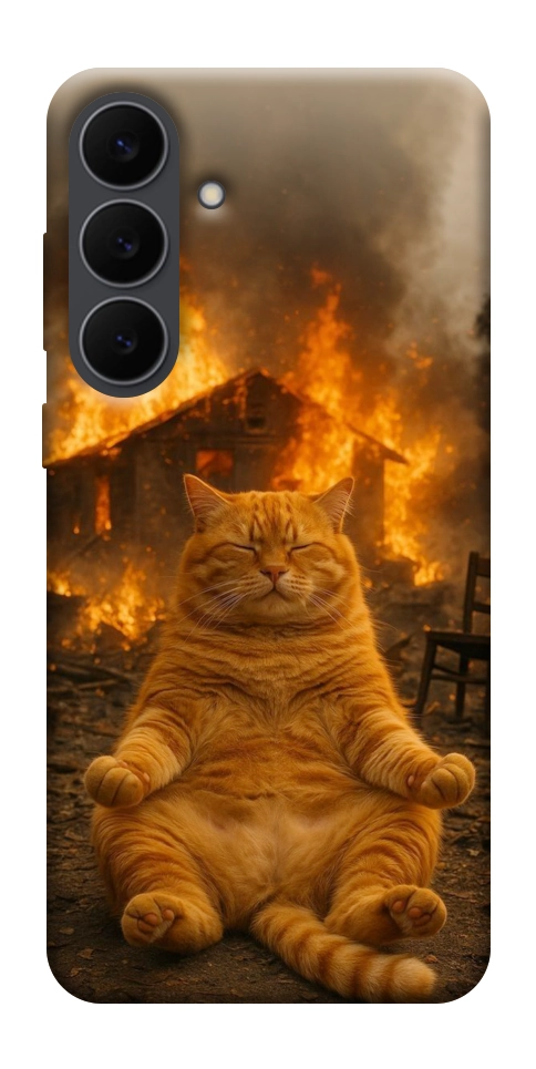 Чохол Burning cat для Galaxy S25 FE