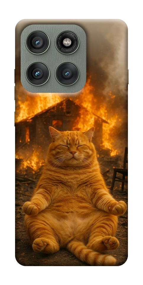 Чехол Burning cat для Motorola Edge 60 Pro