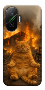 Чохол Burning cat для Xiaomi Poco F7