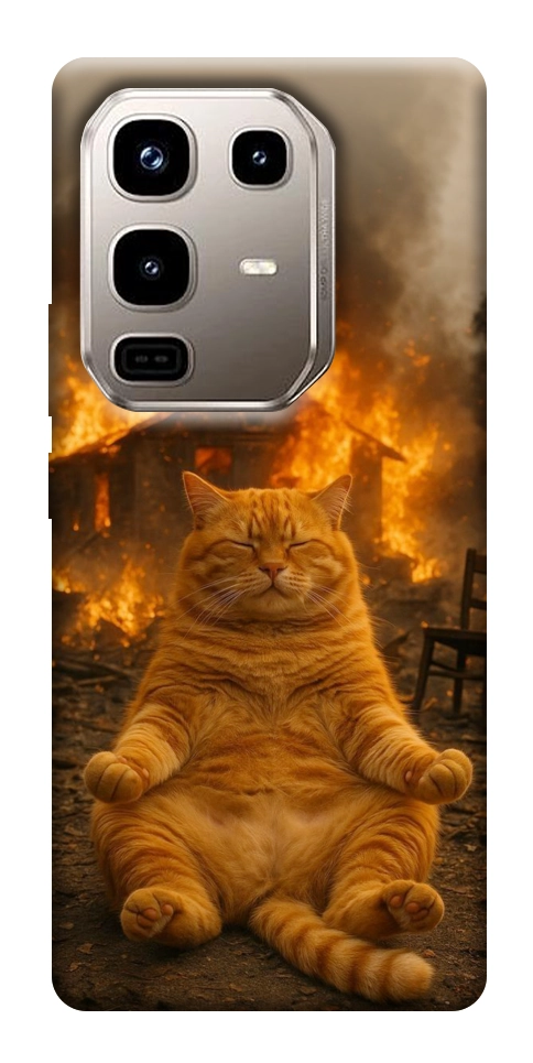 Чехол Burning cat для Infinix Note 50 Pro 4G