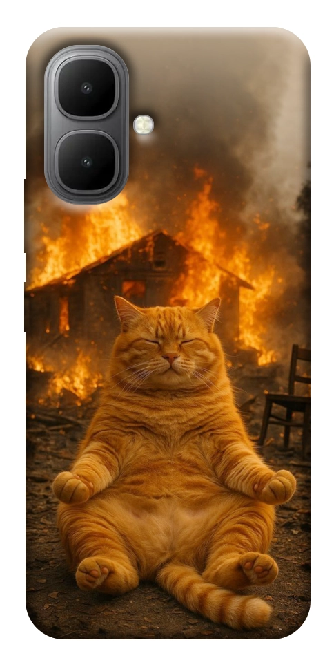 Чохол Burning cat для Infinix Smart 10