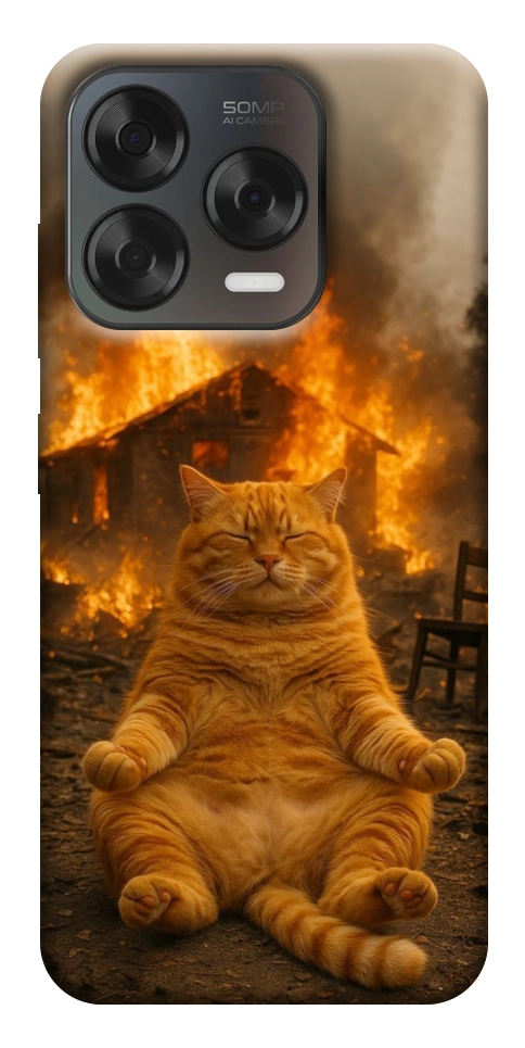 Чохол Burning cat для ZTE Nubia V70 Design