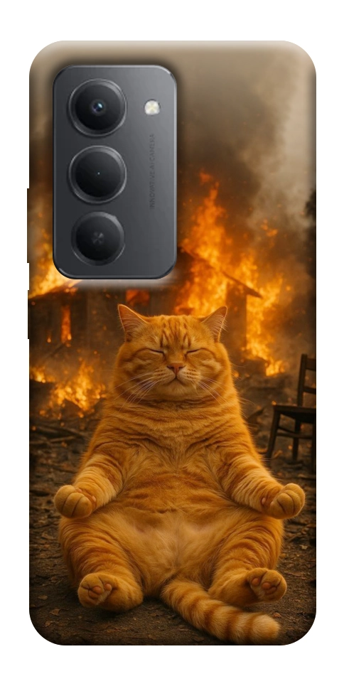 Чехол Burning cat для Xiaomi Redmi 15 (Global)