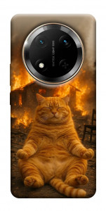 Чехол Burning cat для Huawei Honor X9c
