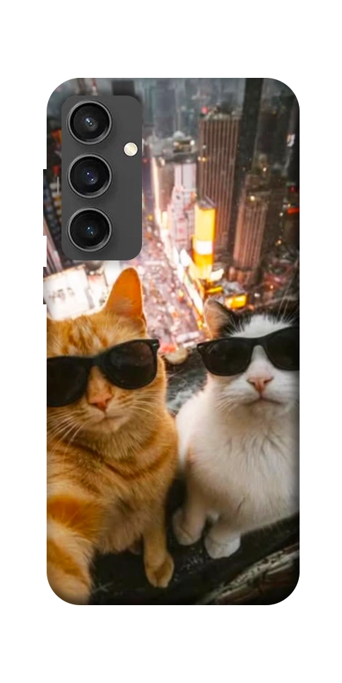 Чехол Cool cats city для Galaxy S24 FE