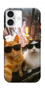 Чехол Cool cats city для iPhone 16 Plus
