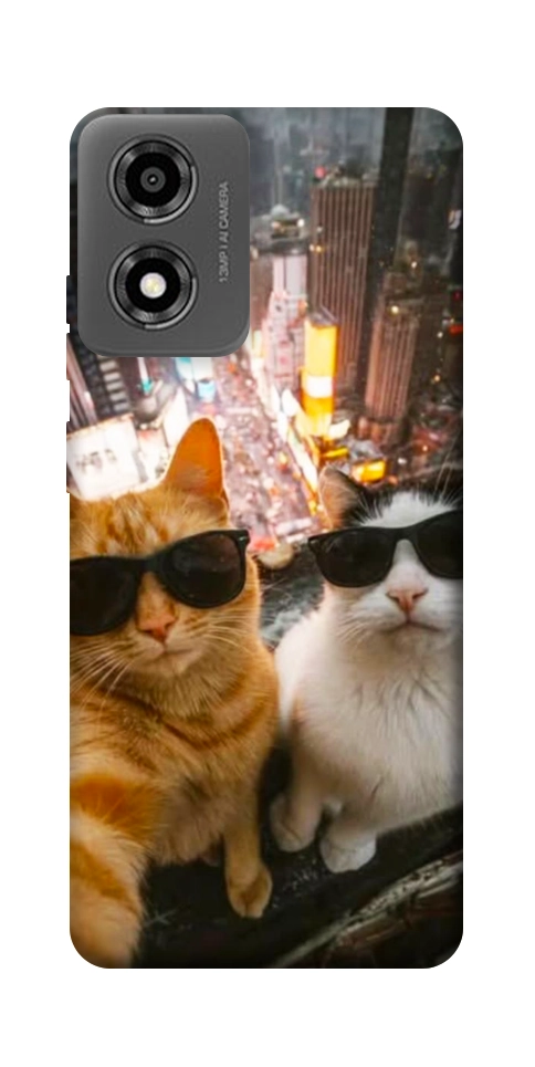 Чехол Cool cats city для Motorola Moto E14