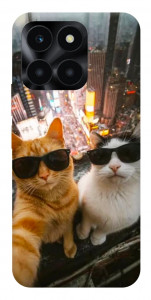 Чохол Cool cats city для Huawei Honor X6a