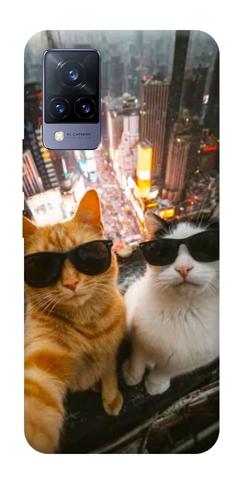Чехол Cool cats city для Vivo V21