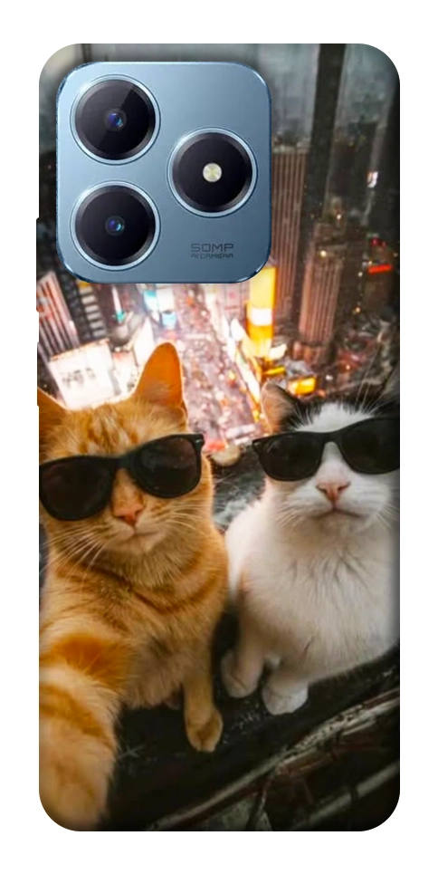 Чехол Cool cats city для Realme C63 4G