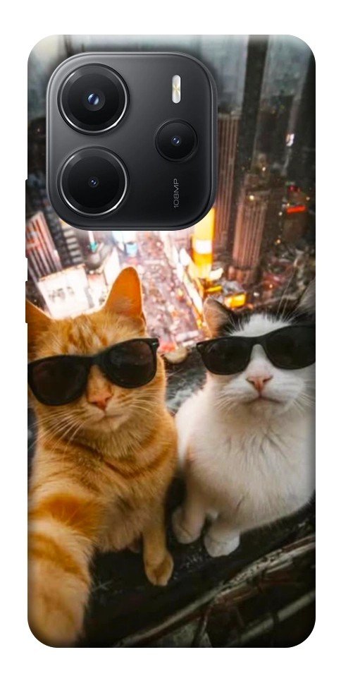 Чехол Cool cats city для Xiaomi Redmi Note 14 4G (Int. version)
