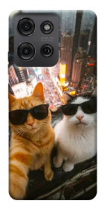 Чехол Cool cats city для Motorola Moto G75 5G