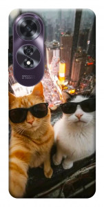 Чехол Cool cats city для Oppo A60 4G