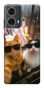 Чехол Cool cats city для Motorola Moto G85