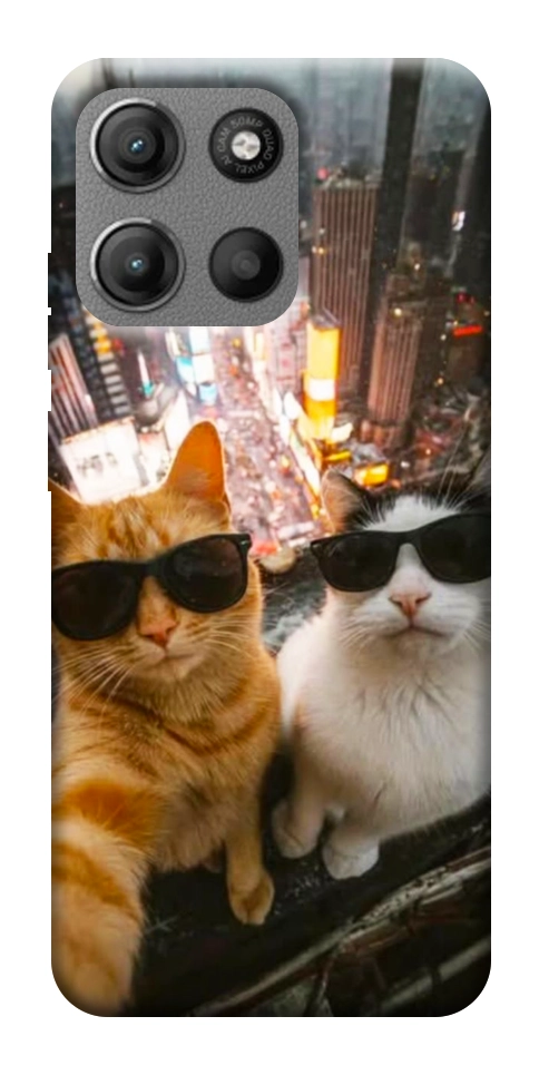 Чехол Cool cats city для Motorola Moto G15 Power