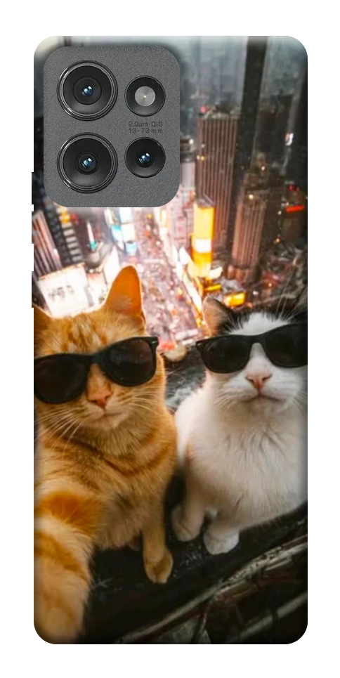 Чехол Cool cats city для Motorola Edge 50