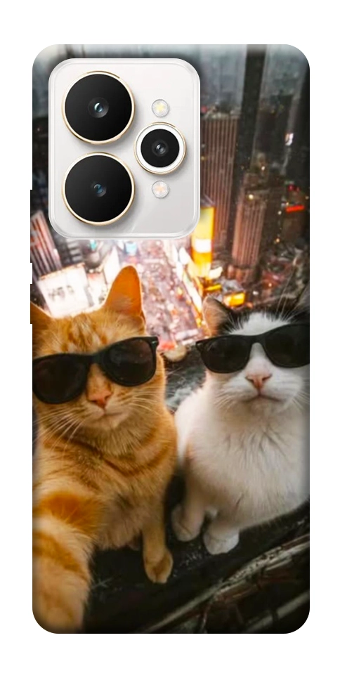 Чехол Cool cats city для Realme 15
