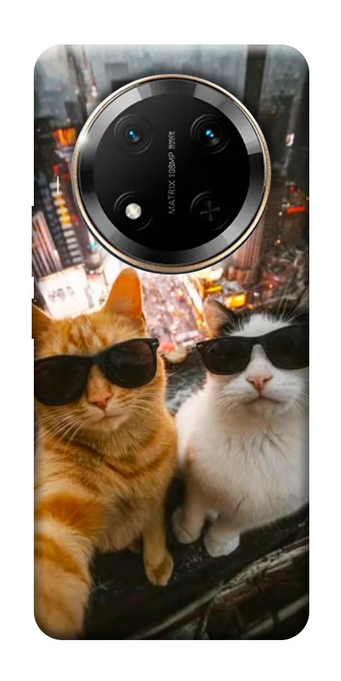 Чехол Cool cats city для Huawei Honor X9c