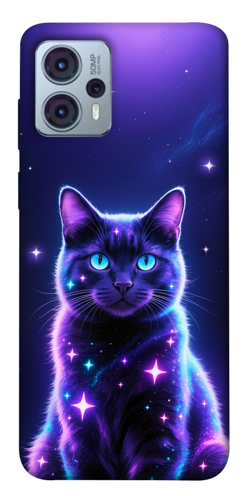 Чехол Galaxy purple cat для Motorola Moto G23