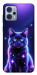 Чехол Galaxy purple cat для Motorola Moto G23