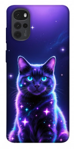 Чохол Galaxy purple cat для Motorola Moto G22
